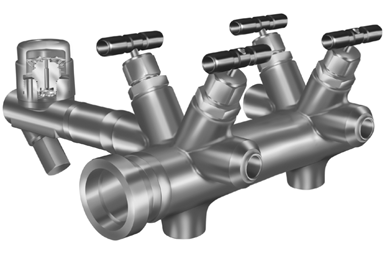 Fig. 9-27: Steam header station, ARI Type CODI®S